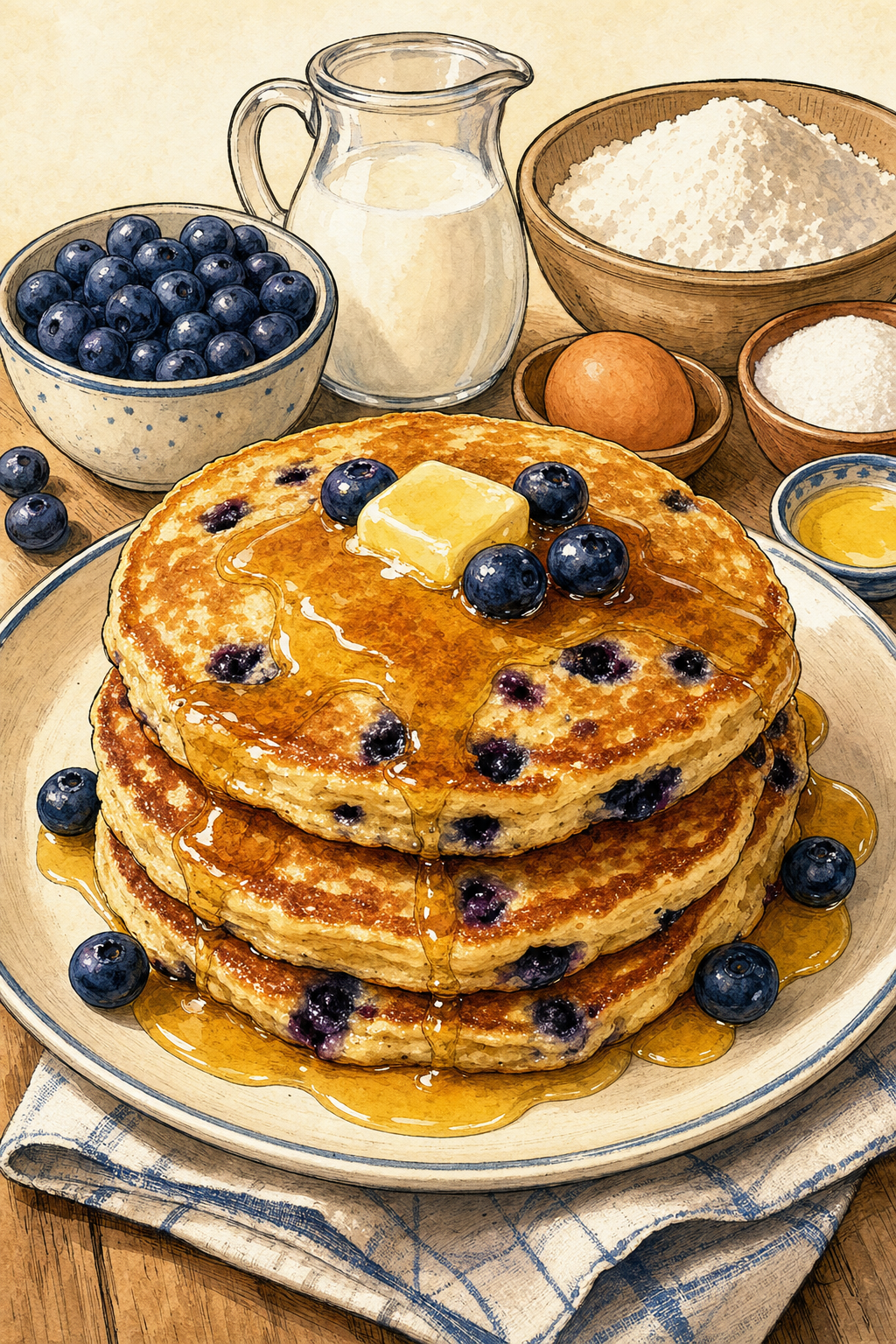Blueberry Pancakes