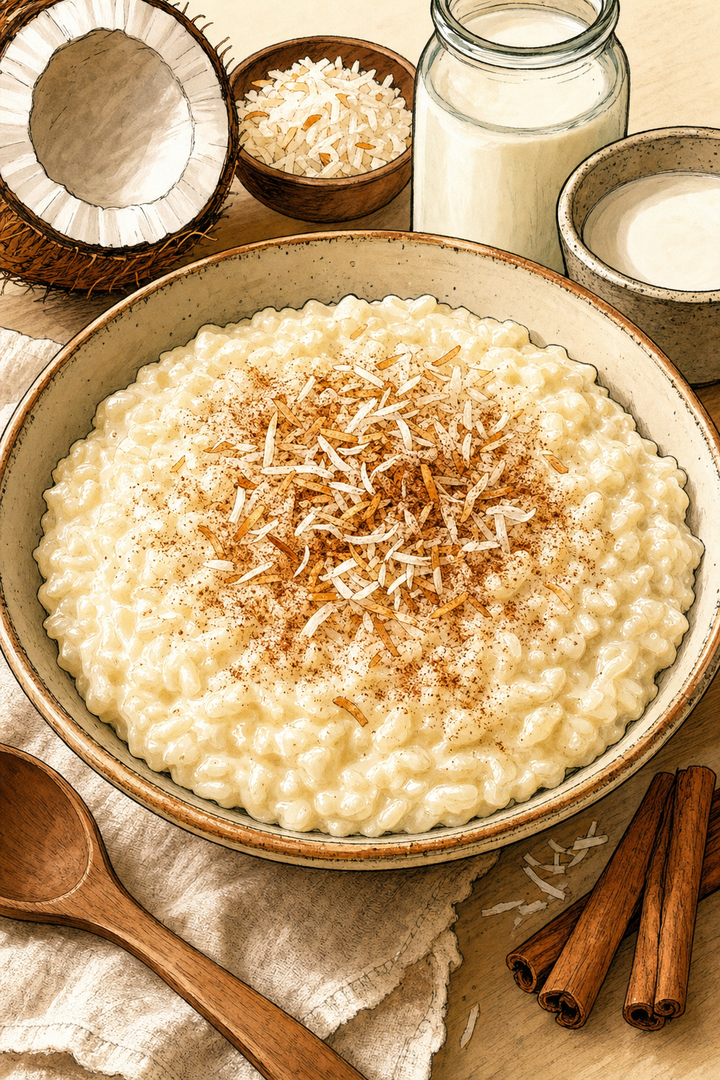 Brazilian Coconut Rice Pudding