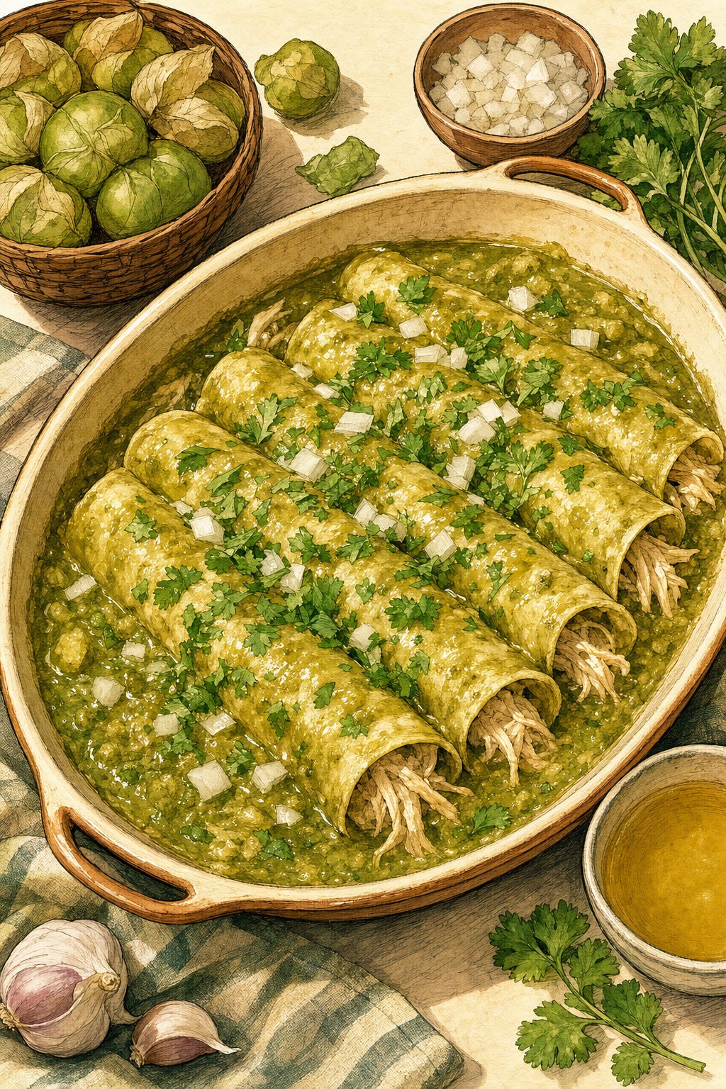 Enchiladas Verdes