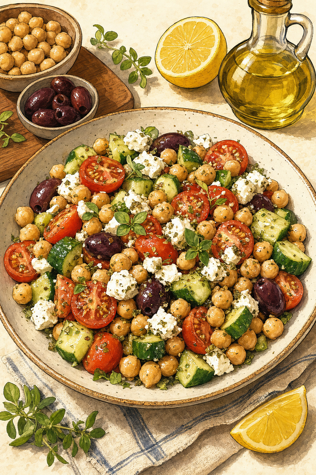 Greek Chickpea Salad