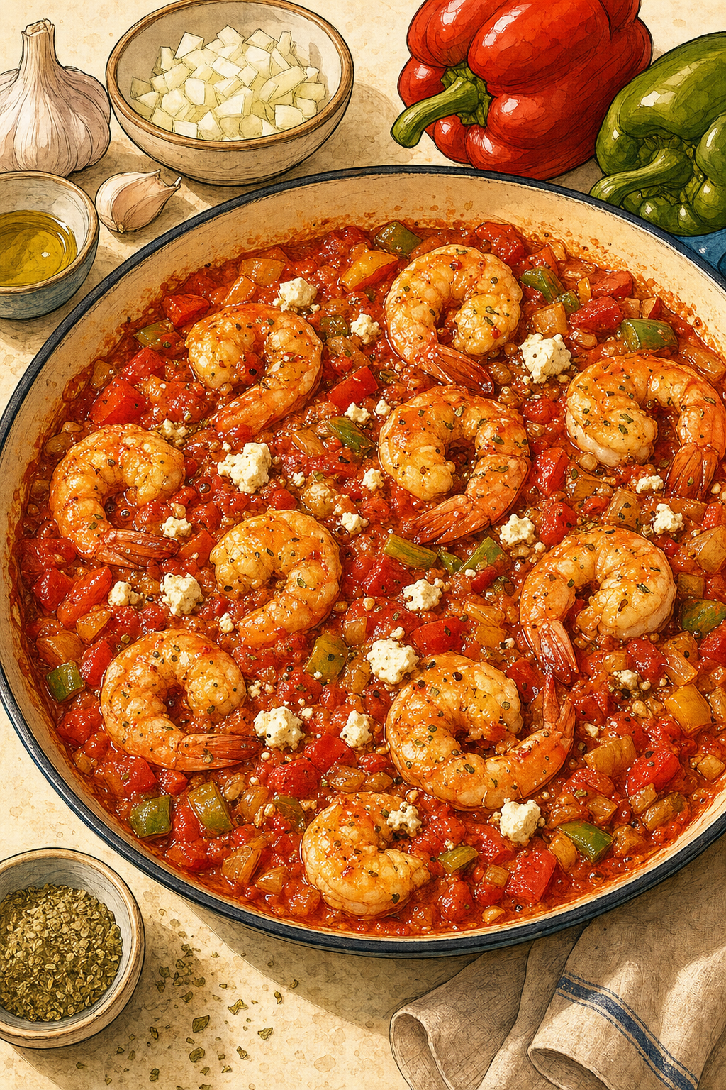 Greek Shrimp Saganaki
