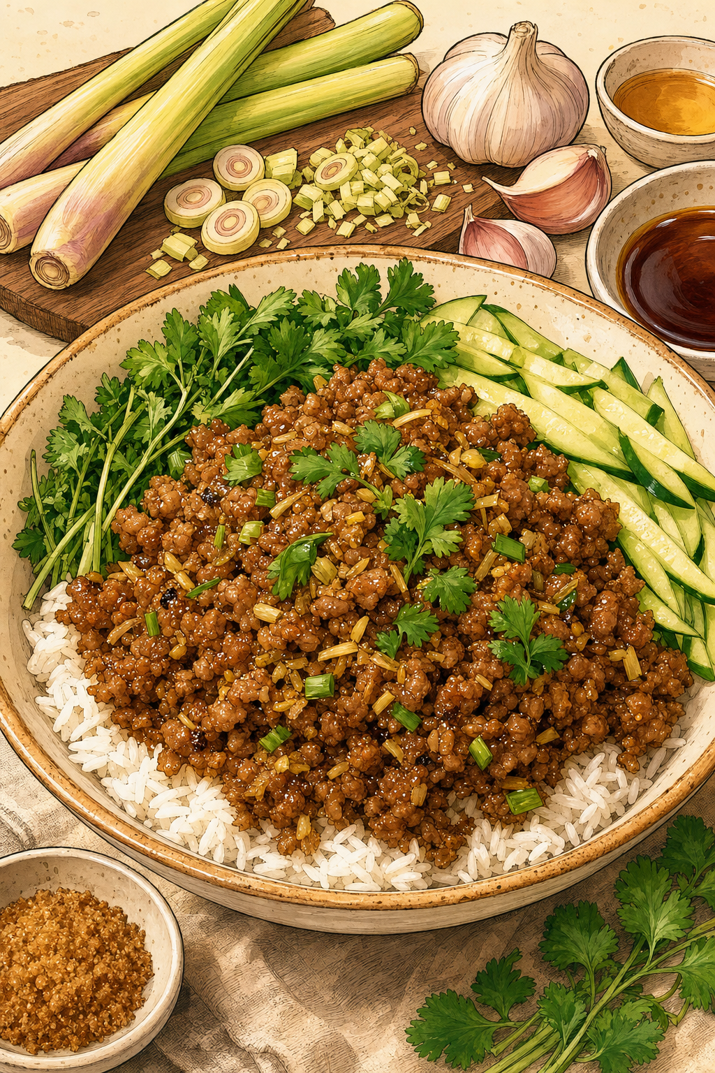 Lemongrass Pork Bowls