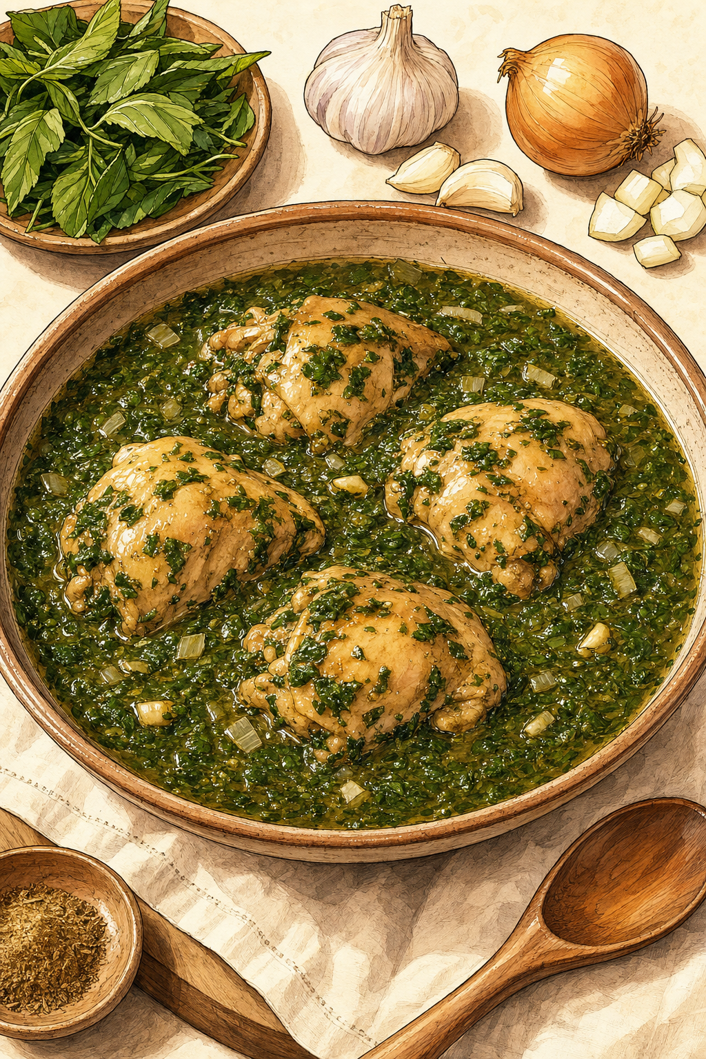 Molokhia Chicken
