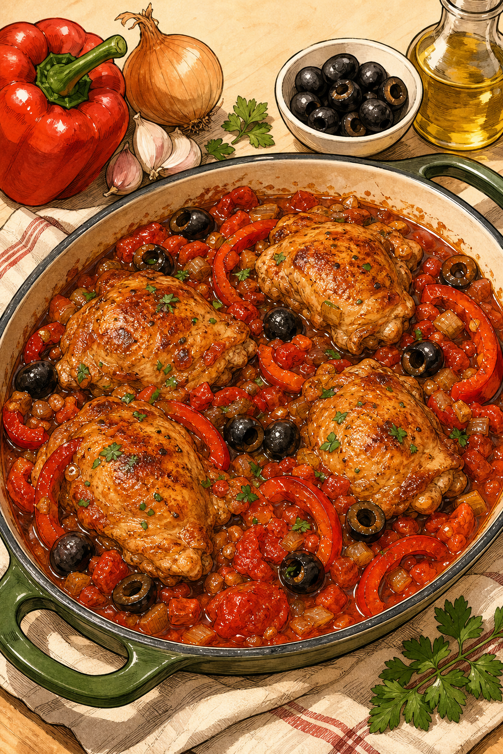 Pollo alla Cacciatora