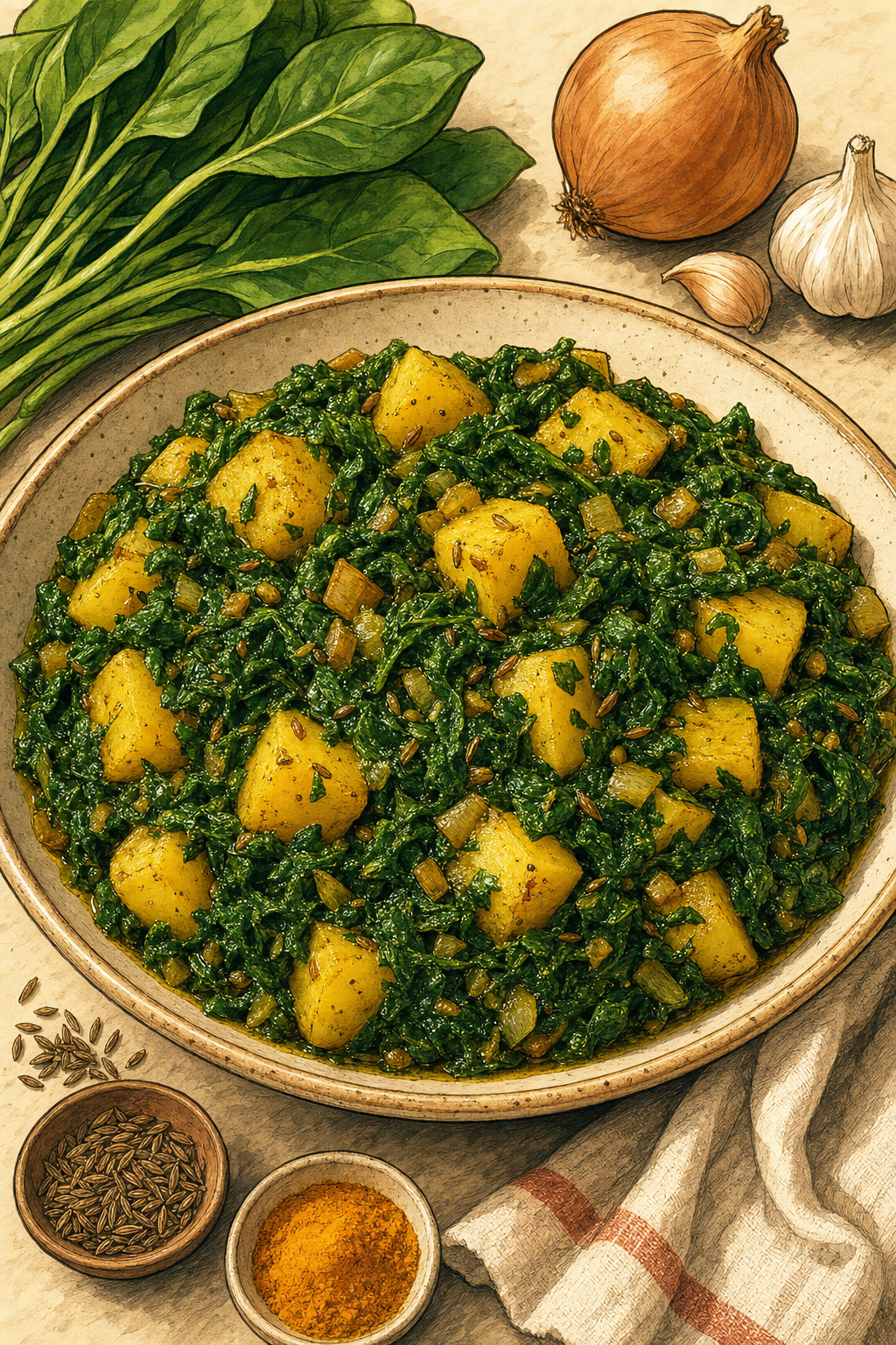 Saag Aloo