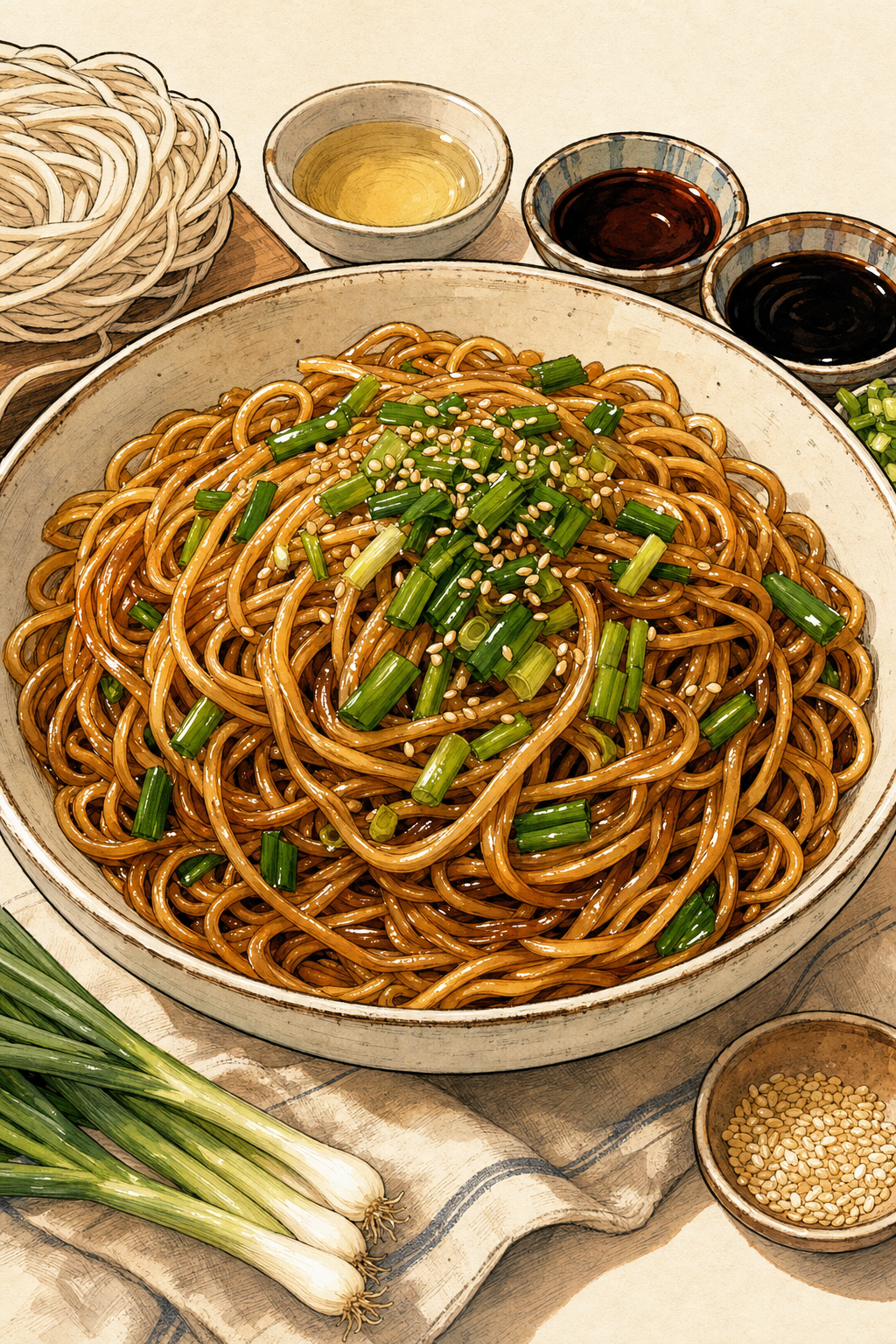 Scallion Oil Noodles