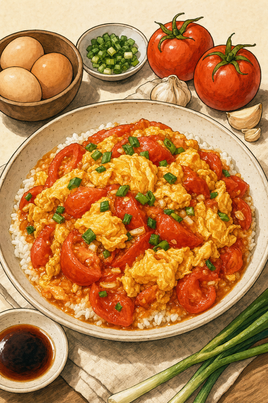 Tomato and Egg Stir-Fry