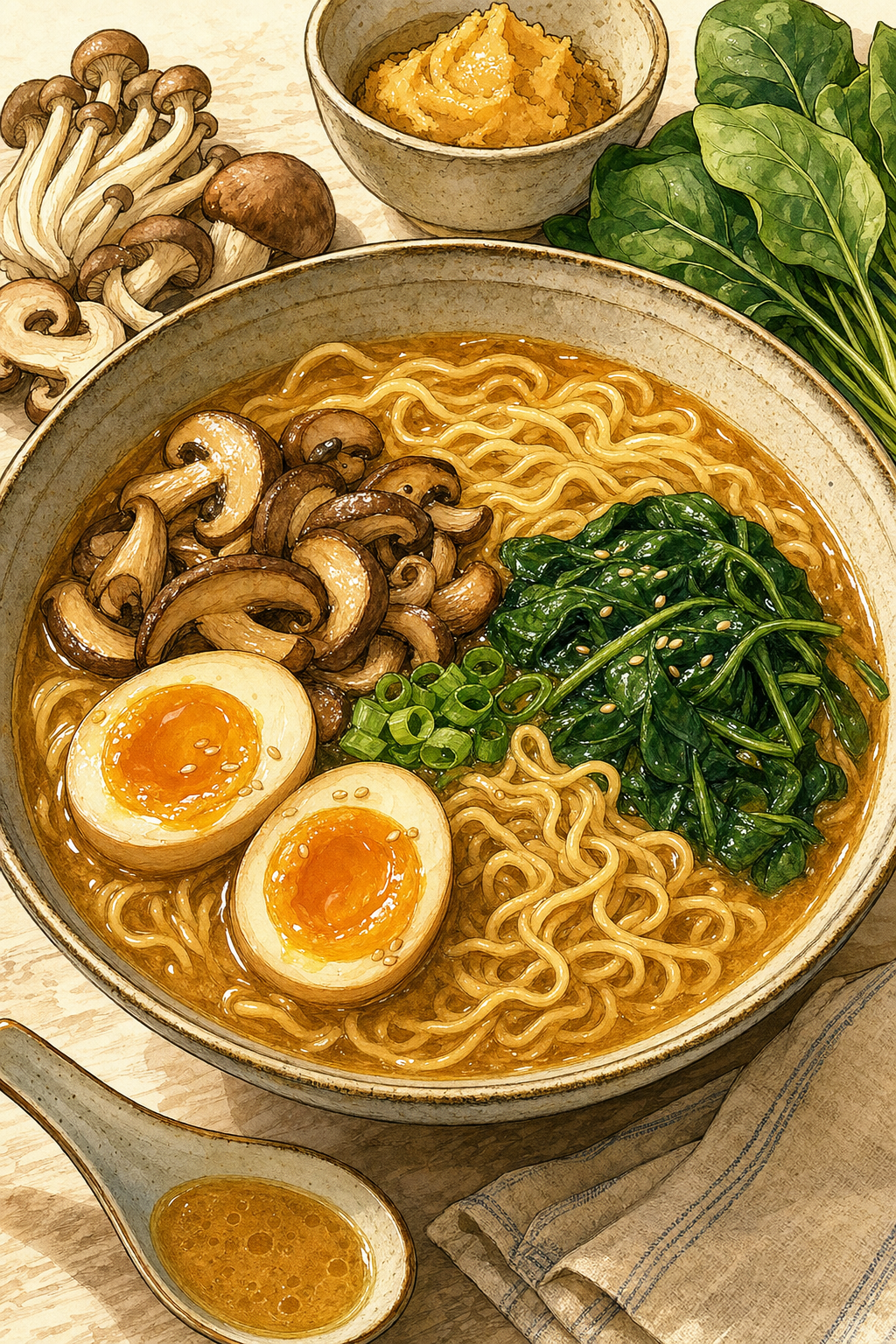 Vegetable Miso Ramen