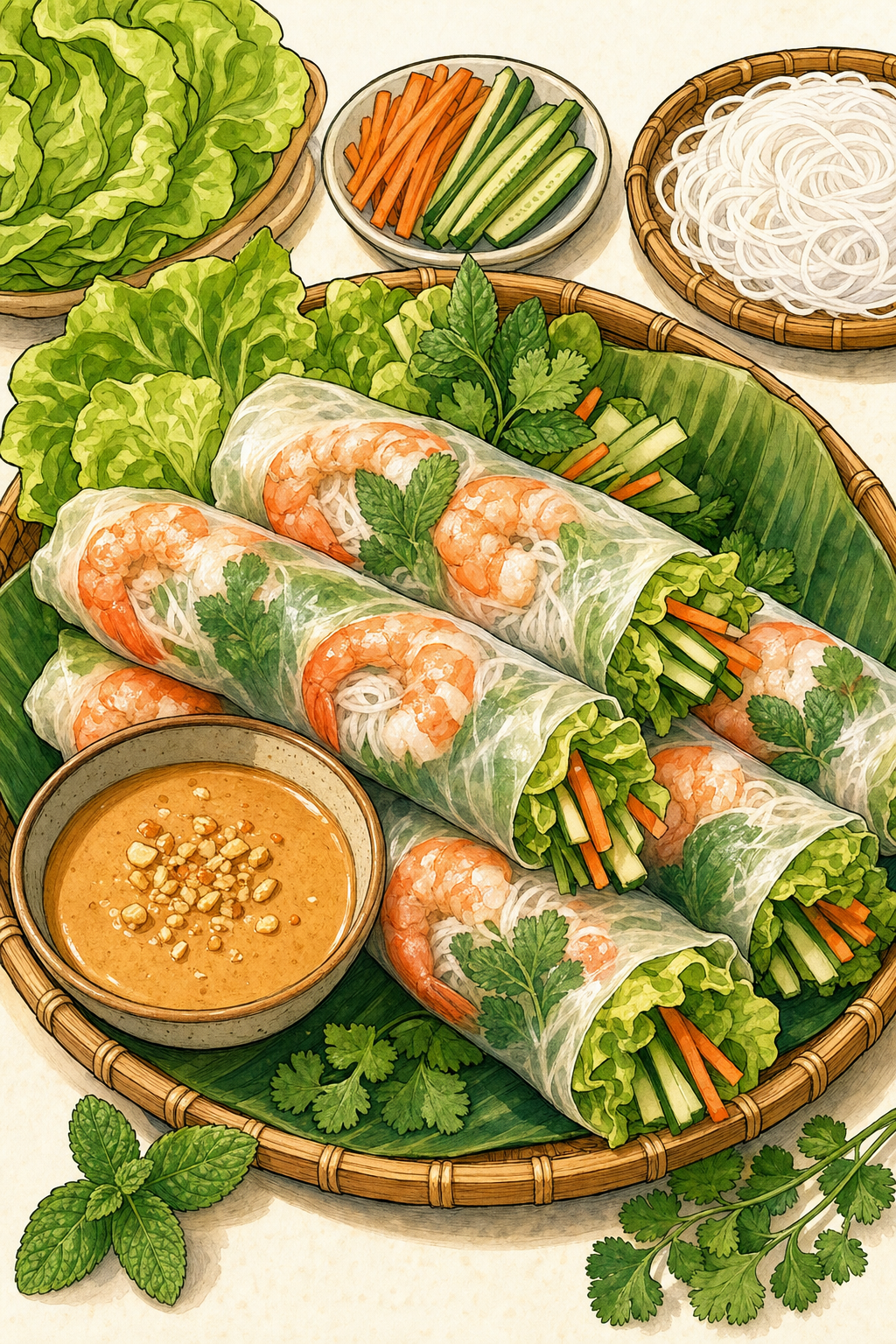 Vietnamese Fresh Spring Rolls